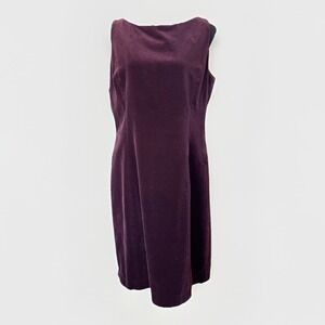GAP Velvet Sheath Dress Womens 16 Burgundy Maroon Sleeveless Holiday Romantic